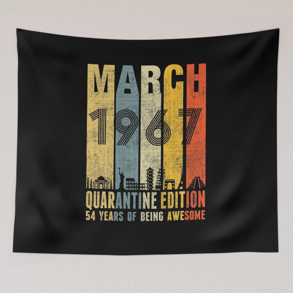 Item preview, Quarantine Edition March 1967 54th Birthday Gift Vintage  designed and sold by ShondaTacke.