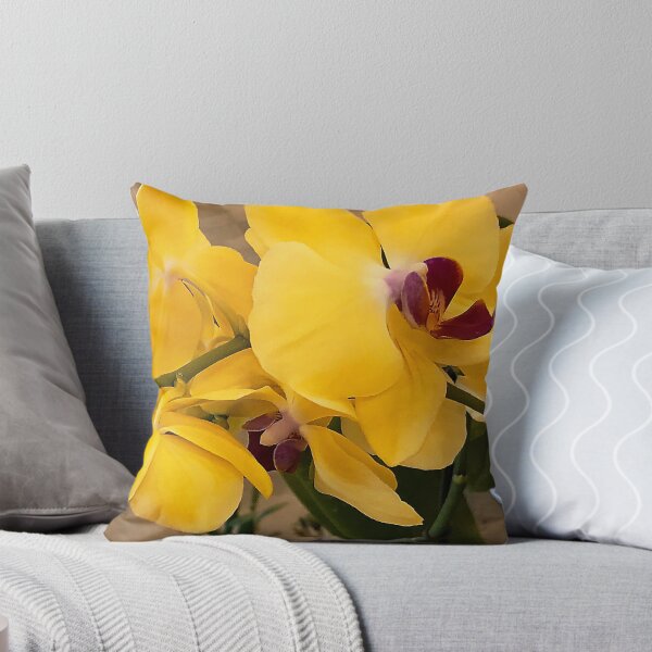 Item preview, Lemon-Yellow Orchids Exquisite Floral Close-Up designed and sold by DEC02.