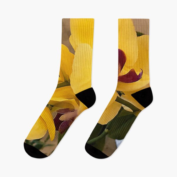 Item preview, Lemon-Yellow Orchids Exquisite Floral Close-Up designed and sold by DEC02.