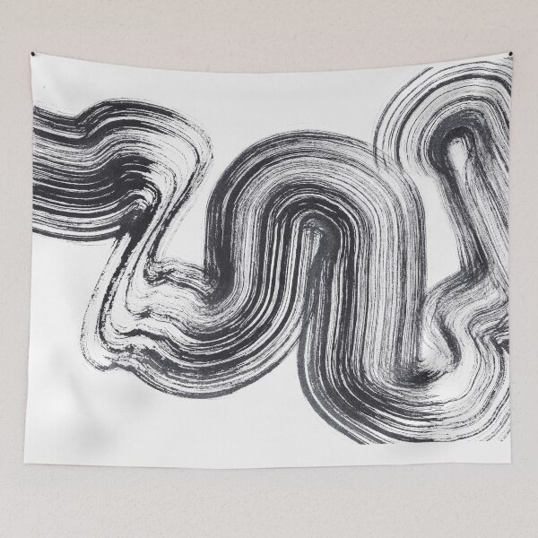 Item preview, ink explorations (242) - abstract black india ink painting designed and sold by expl-rations.