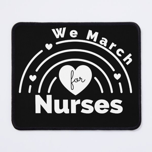 Item preview, We Love Nurses We March for Nurses designed and sold by blackpanpan.
