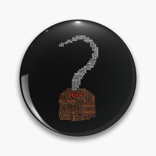 Item preview, Captain Hook Once Upon A Time Typography designed and sold by jabberdashery.