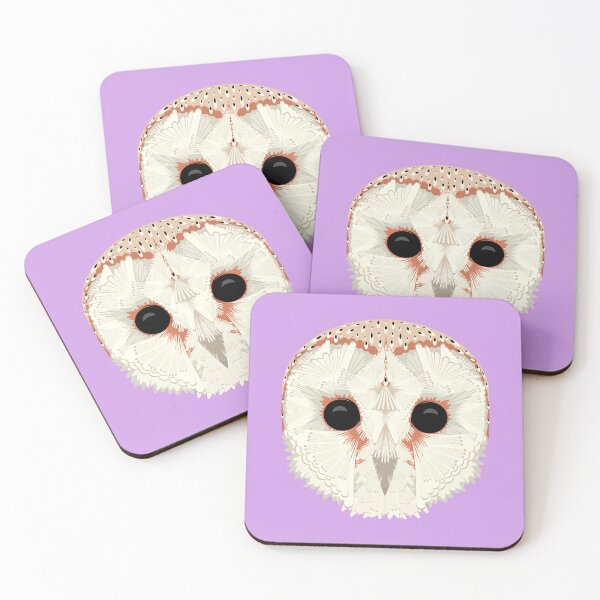 Item preview, Barn Owl - Purple designed and sold by Elisa Yinh Creative.