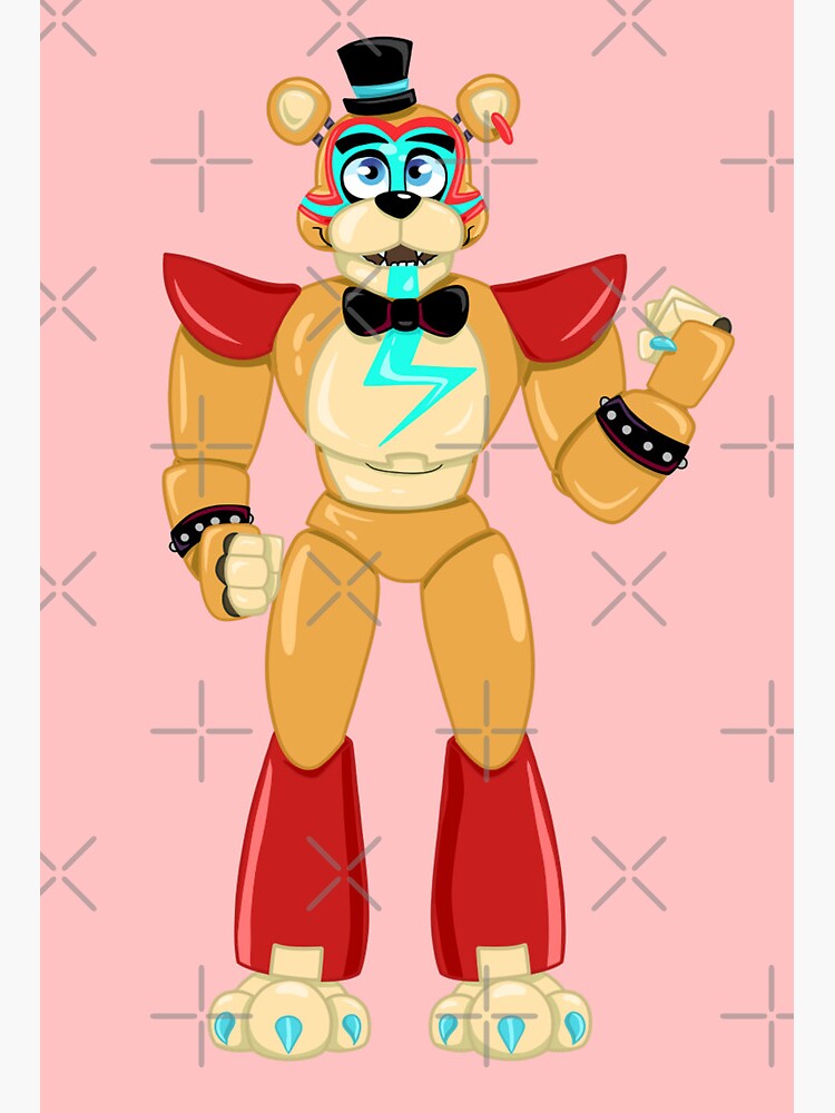 Glamrock Freddy (Security Breach) Fnaf Poster/ Art Print