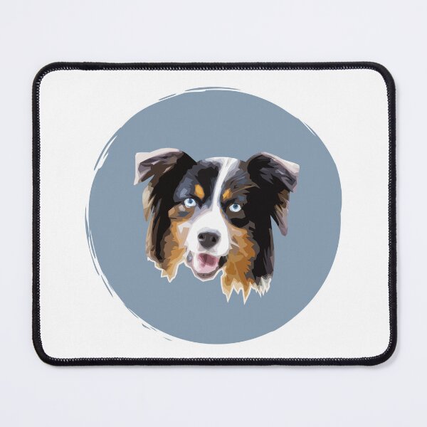 Item preview, Australian Shepherd Cute Dog Pop Art - Paint Circle - WPAP designed and sold by inkandmoth.