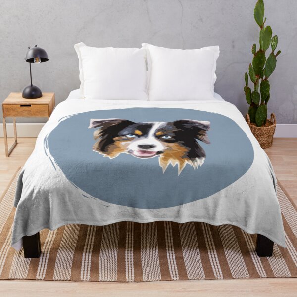 Item preview, Australian Shepherd Cute Dog Pop Art - Paint Circle - WPAP designed and sold by inkandmoth.