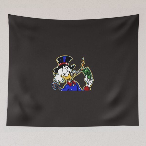 Item preview, Scrooge Mcduck smoking money away  Sticker designed and sold by MalteBreue.