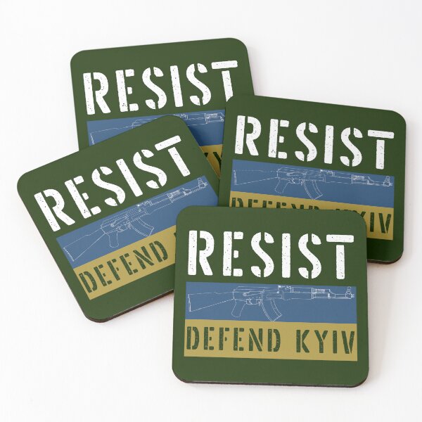 Item preview, Resist, defend Kyiv designed and sold by StencilMyst ..