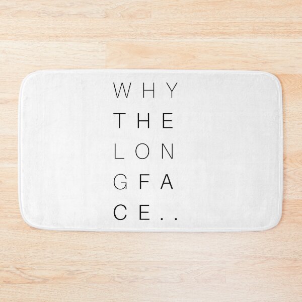 Item preview, Why the long face typographic art designed and sold by Creative Life.