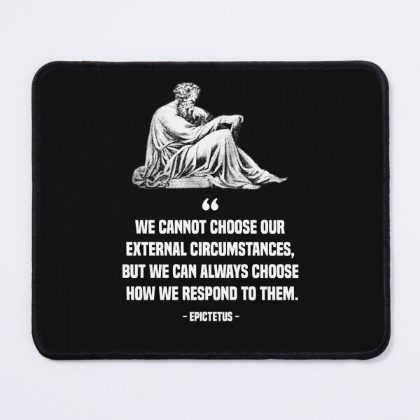 Item preview, Stoic Philosopher Epictetus Quotes 1 black designed and sold by challengecafe.