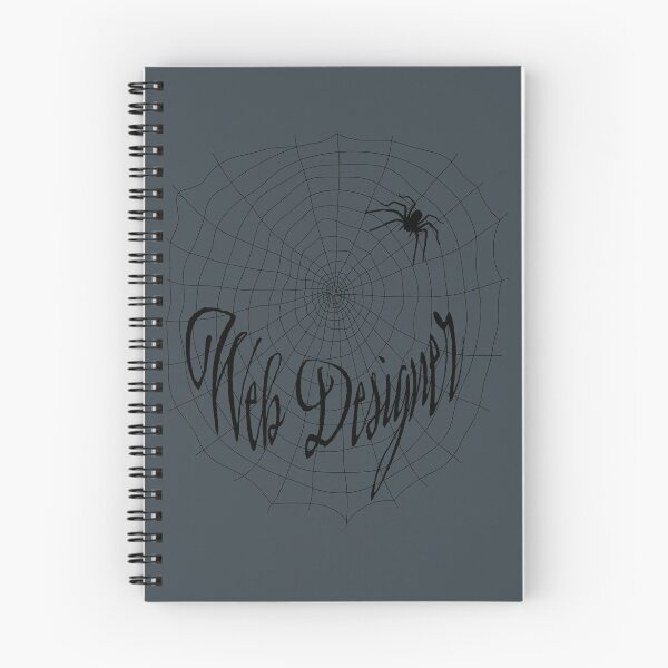 Item preview, Web Designer Black Font - Cute Funny Spiderweb Design designed and sold by StephJChild.
