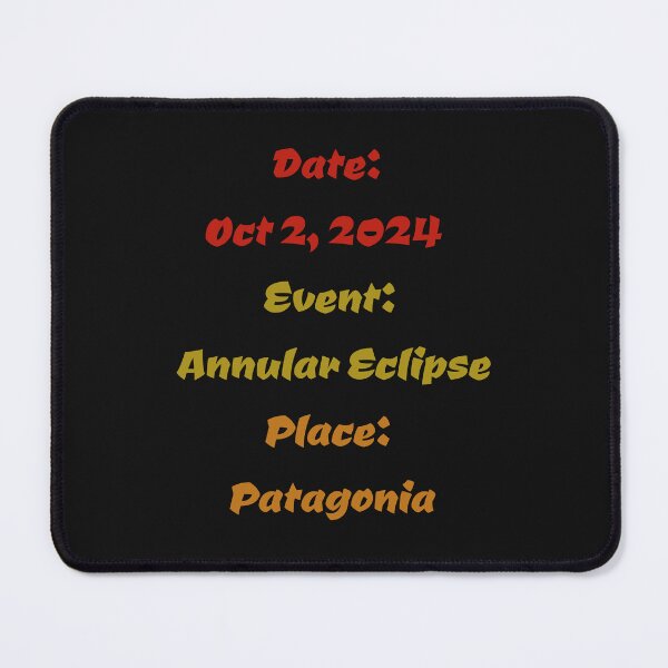 Item preview, Patagonia Annular Solar Eclipse Text  designed and sold by AstroWitster.
