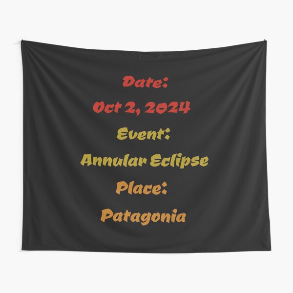 Item preview, Patagonia Annular Solar Eclipse Text  designed and sold by AstroWitster.