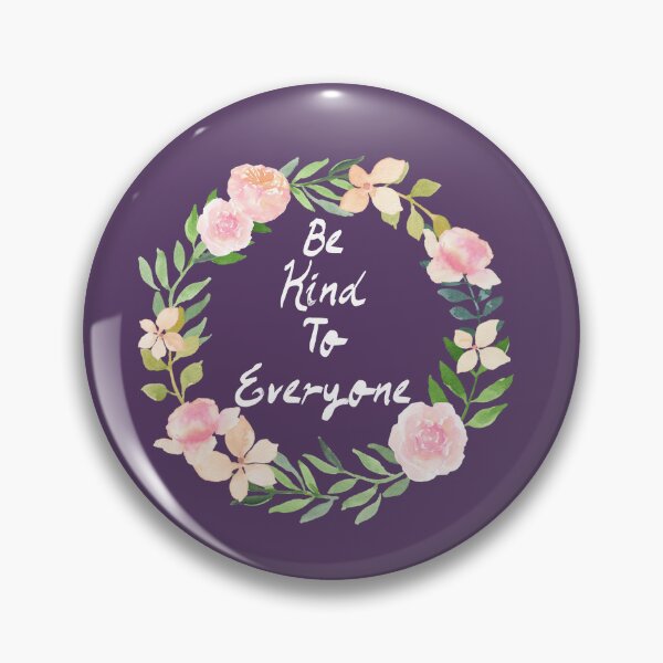 Item preview, Be Kind To Everyone Floral Wreath designed and sold by ladytarleton.
