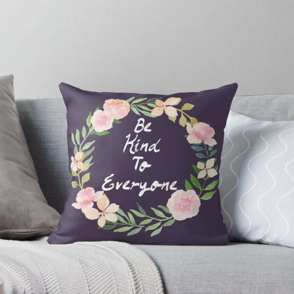 Item preview, Be Kind To Everyone Floral Wreath designed and sold by ladytarleton.