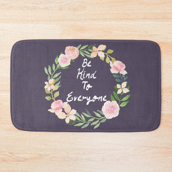 Item preview, Be Kind To Everyone Floral Wreath designed and sold by ladytarleton.