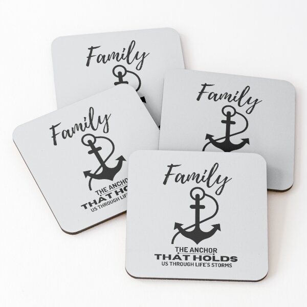 Item preview, Family is the anchor that holds us through life's storms designed and sold by SpeakLifeHQ.