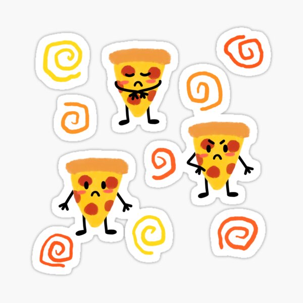 Pizza with an Attitude Sticker