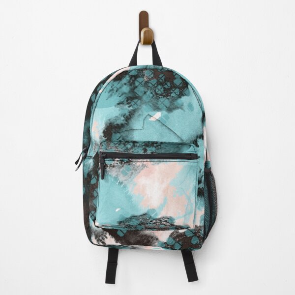 Item preview, Watercolor Abstract in Aqua & Black designed and sold by Minxylynx4.