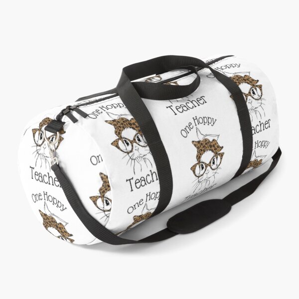 Item preview, One Hoppy Teacher, Funny Hipster Bunny with Leopard Print Glasses and Accessories to Celebrate Teachers designed and sold by Auntieck.