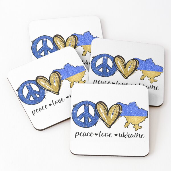 Item preview, Peace Love Ukraine Ukrainian Flag I Stand With Ukraine designed and sold by LisaForHim.