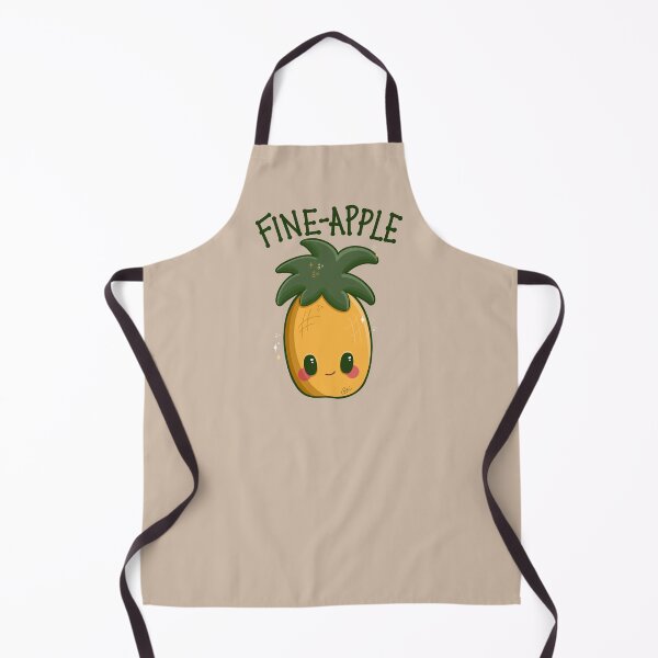 Item preview, “Fine-apple” Happy Cute Pineapple designed and sold by Cyndi Carlson Draws.