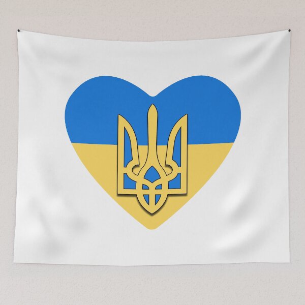 Item preview, Love Support Ukraine Trezub - No To War designed and sold by ViewerEqualsPhoton.