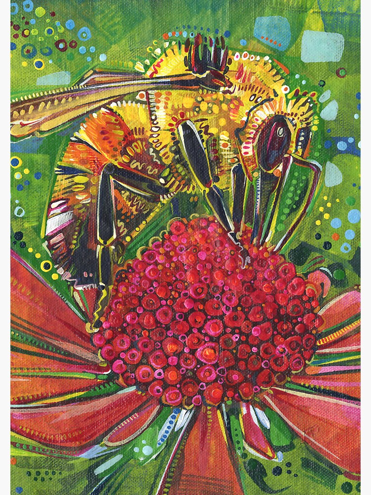 Thumbnail 3 of 3, Journal, Tri-colored Bumble Bee designed and sold by gwennpaints.