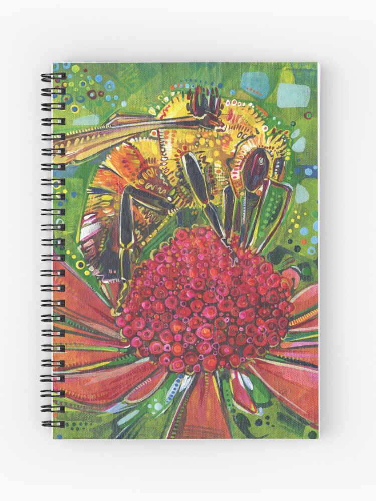 Thumbnail 1 of 3, Journal, Tri-colored Bumble Bee designed and sold by gwennpaints.