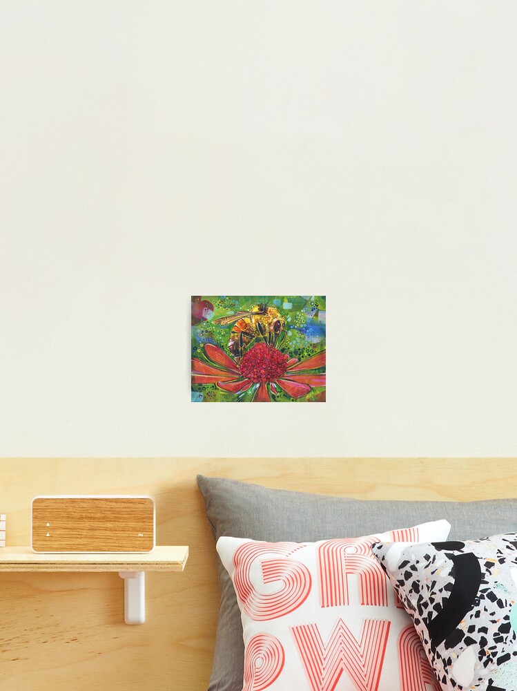 Thumbnail 1 of 3, Photographic Print, Tri-colored Bumble Bee designed and sold by gwennpaints.