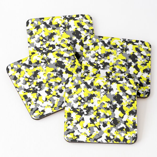 Item preview, Yellow black white Camouflage  designed and sold by Tshirtstory.
