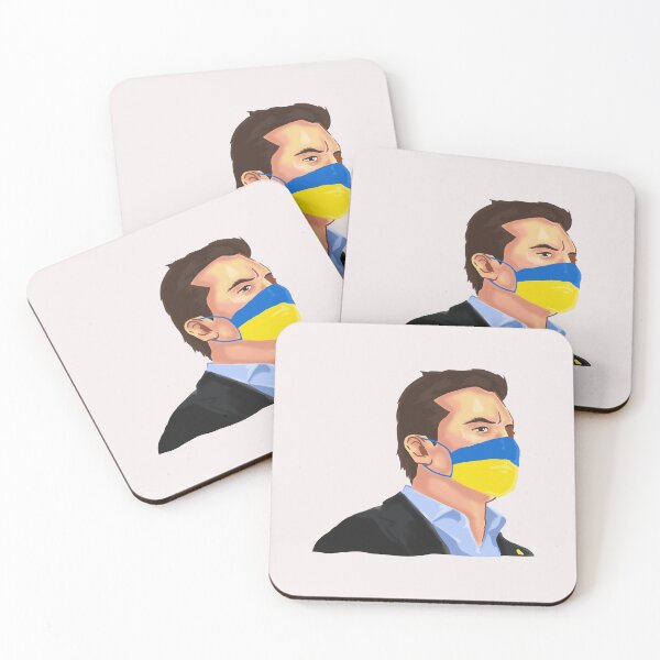 Aperçu de l'œuvre Drapeau du président ukrainien Masque taille ML Sticker créée et vendue par CarolSchmitt.