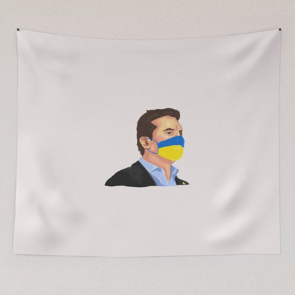 Aperçu de l'œuvre Drapeau du président ukrainien Masque taille ML Sticker créée et vendue par CarolSchmitt.