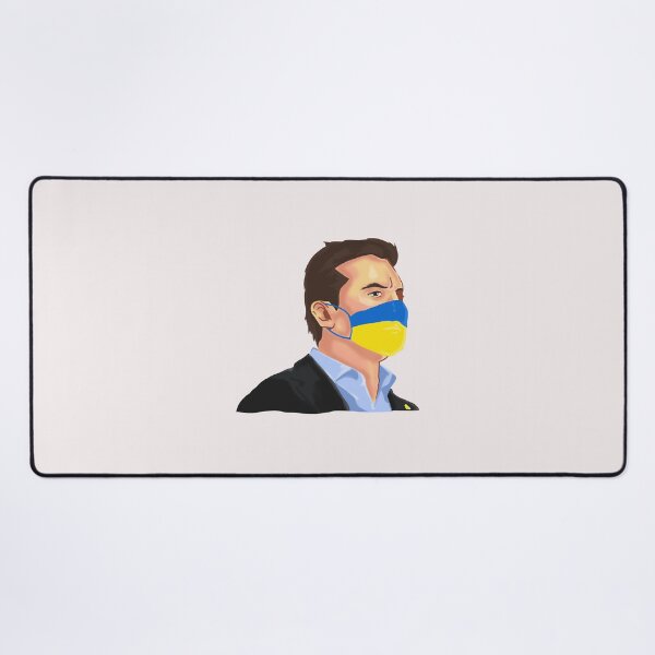 Item preview, Drapeau du président ukrainien Masque taille ML Sticker designed and sold by CarolSchmitt.