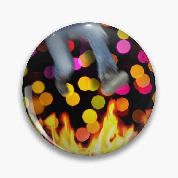 Item preview, Fire Jumper with Flames and Colorful Dots  designed and sold by ShoaffBallanger.