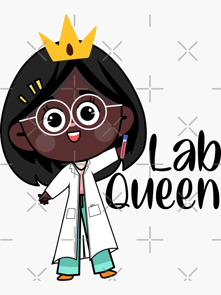 Lab　Sticker　Sale　Elhon　Medical　Laboratory　Queen　For　Women