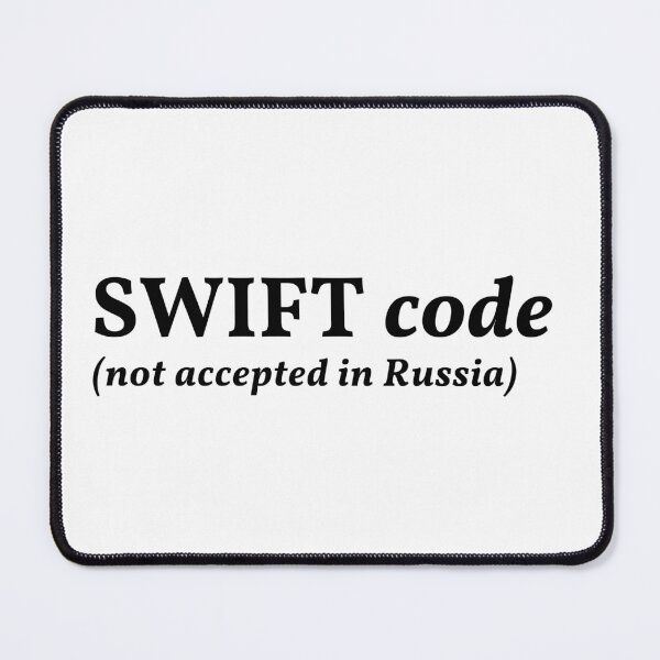 Item preview, finance swift russia | what is Swift | Swift ukraine | we stand for ukraine designed and sold by wear4gamers.