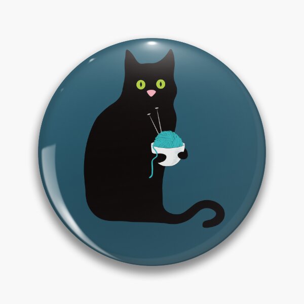 Item preview, Knitting ramen kitty is surprised that his ramen is a ball of yarn! designed and sold by StephJChild.