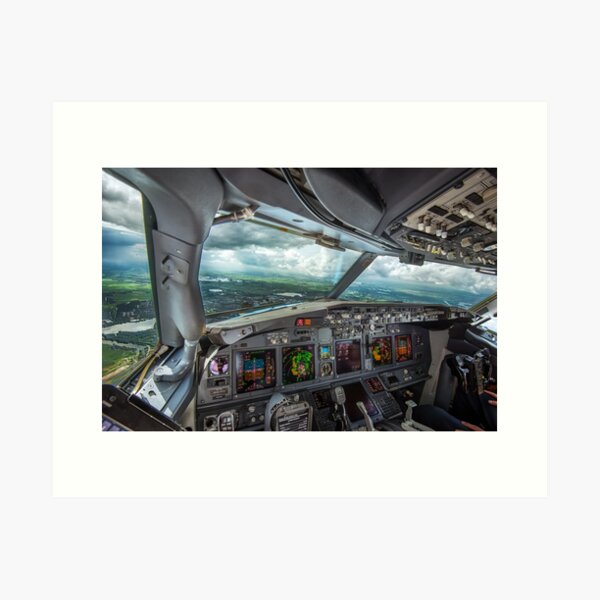 Stormy approach towards Amsterdam Art Print