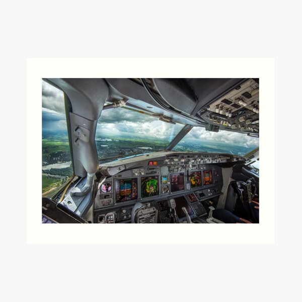 Stormy approach towards Amsterdam Art Print