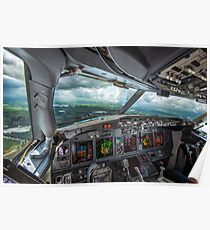 Stormy approach towards Amsterdam Poster