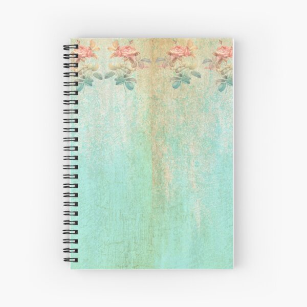 Rose and Turquoise Graphic Spiral Notebook
