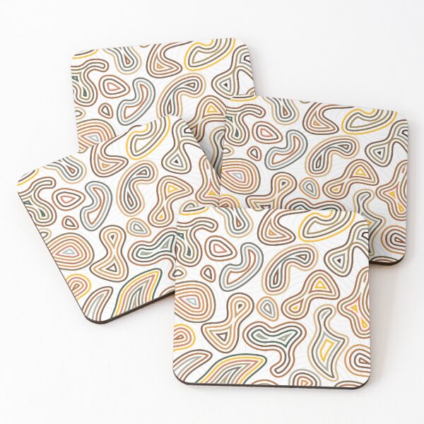 Item preview, Organic abstract fluid shape pattern designed and sold by TheCosmoWest.