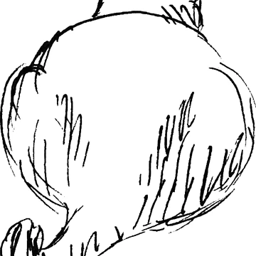 Artwork thumbnail, cat butt Sticker by RicoMuller