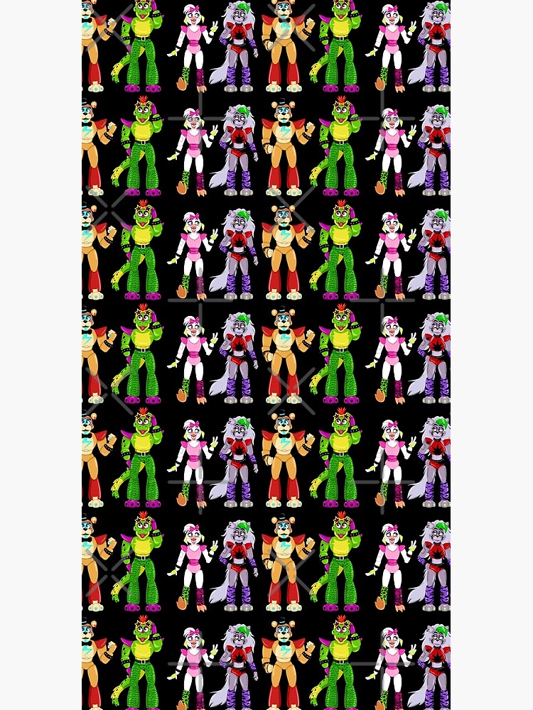 "FNAF Security Breach Glamrock Chica Roxanne Wolf Freddy Fazbear