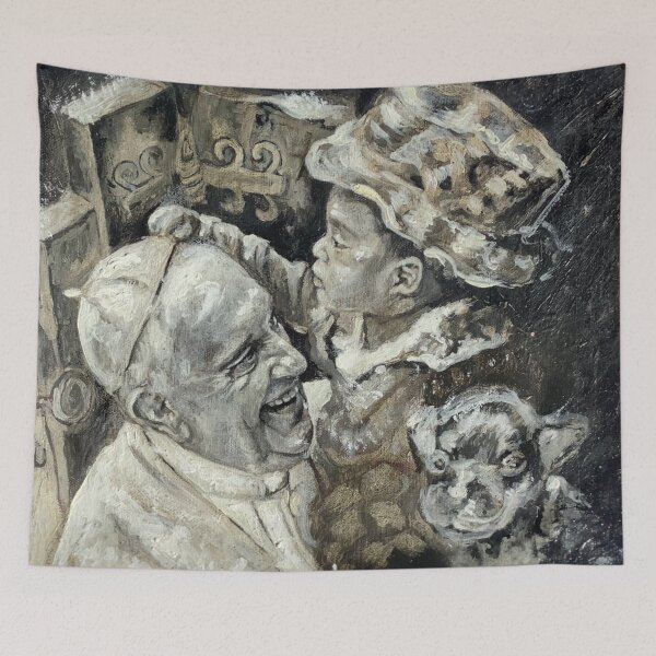 Item preview, Papa francisco love children designed and sold by El Pintor de la Historia .