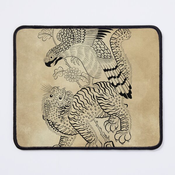 Item preview, Tiger and hawk Type1 : Minhwa-Korean traditional/folk art designed and sold by minsillust.