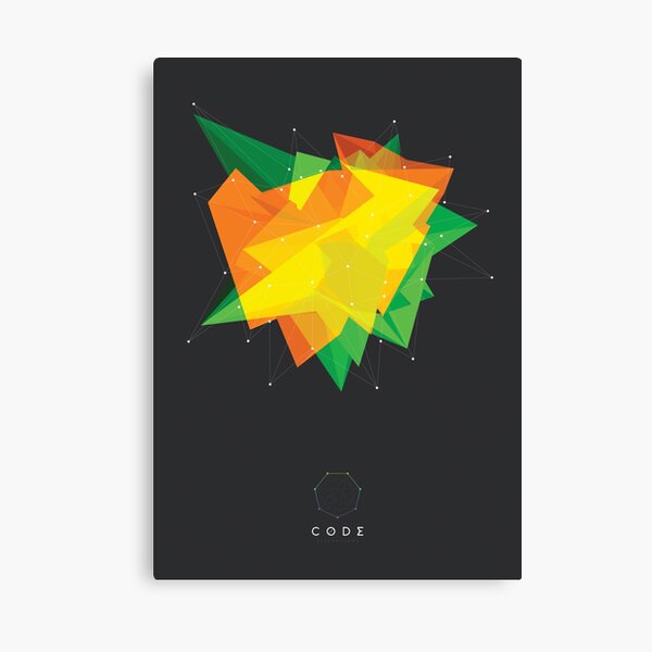 Code - Distortions Poster 02 Canvas Print