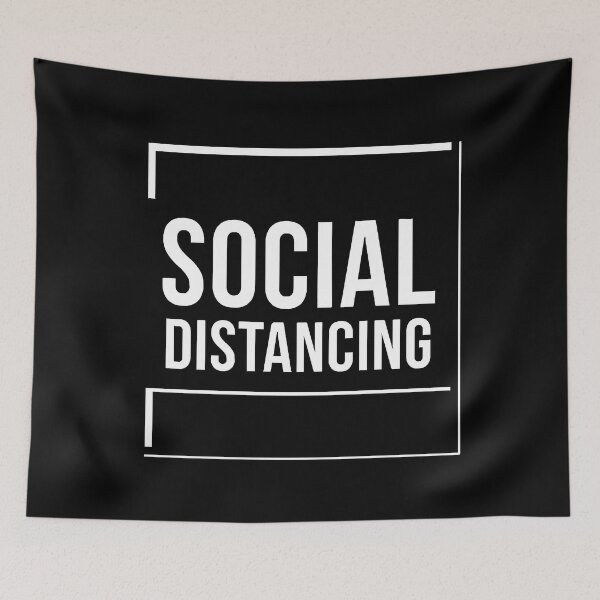 Item preview, FUNNY SOCIAL DISTANCING TEXT T-Shirt designed and sold by NolanCha.