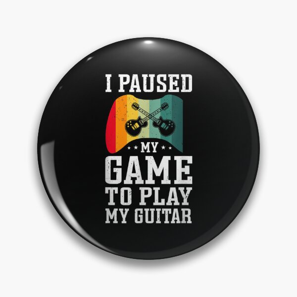 Item preview, I Paused My Game To Play My Guitar Bass Musician Rock Music  designed and sold by laurenm233.